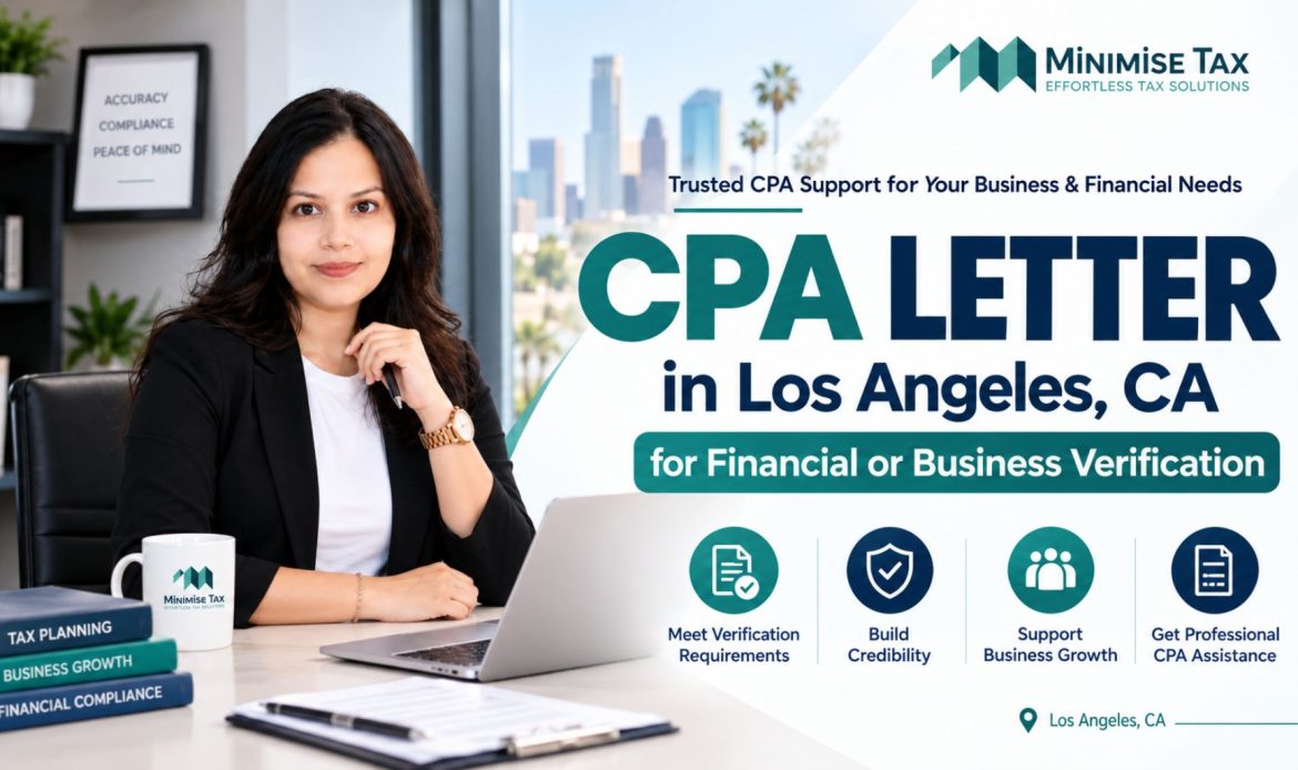 CPA Letter in Los Angeles, CA for Financial or Business Verification