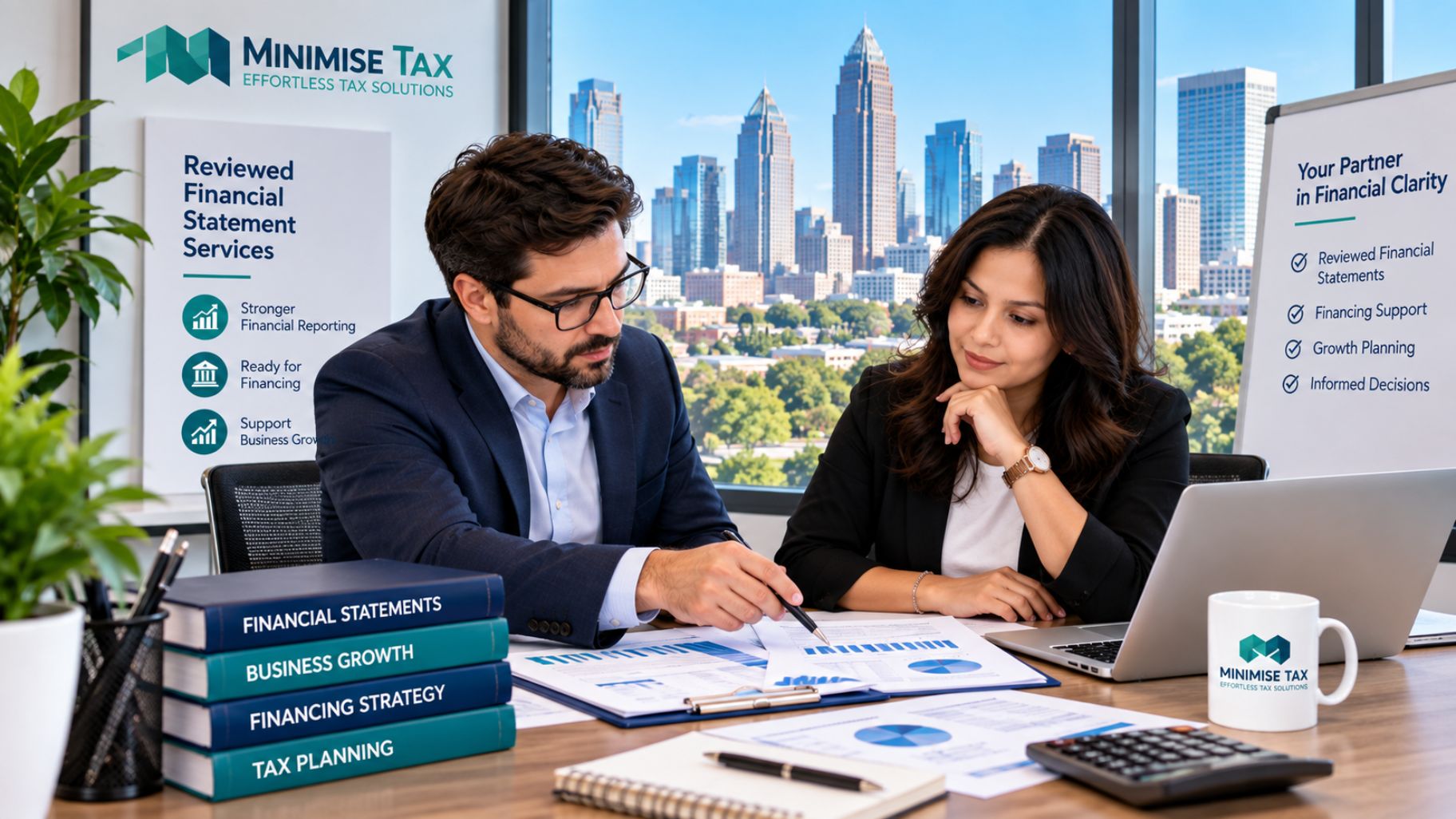 Reviewed Financial Statement Services from Minimise Tax help Charlotte companies